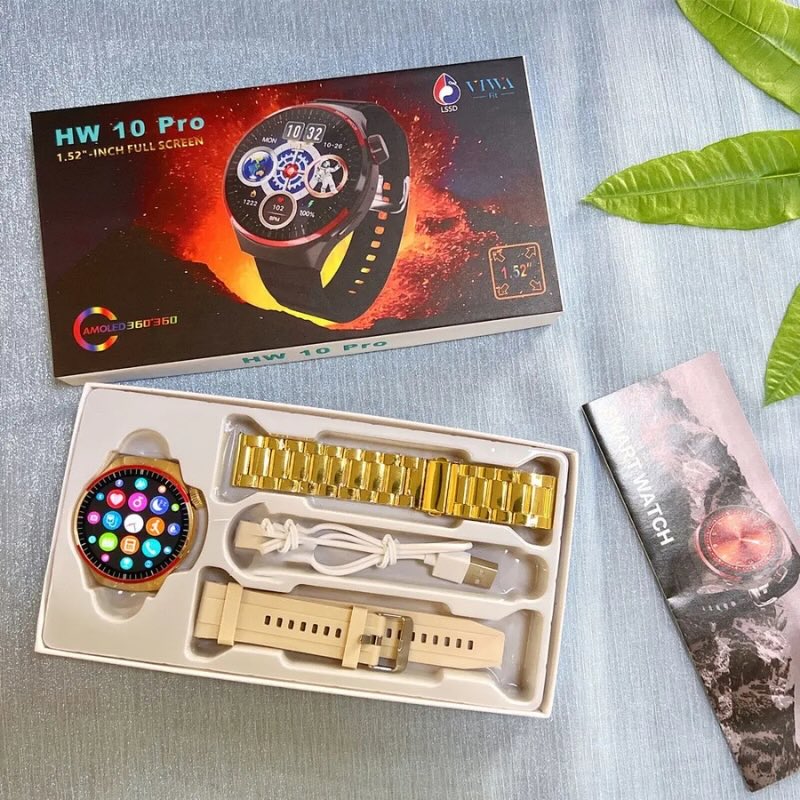 HW10 Pro Smartwatch | 1.52" AMOLED Display Bluetooth Call Fitness Tracker Stylish Design