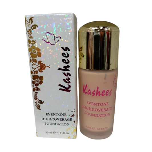 Kashees Eventone Liquid Foundation | High Coverage Long Lasting Radiant Makeup Base 30ml