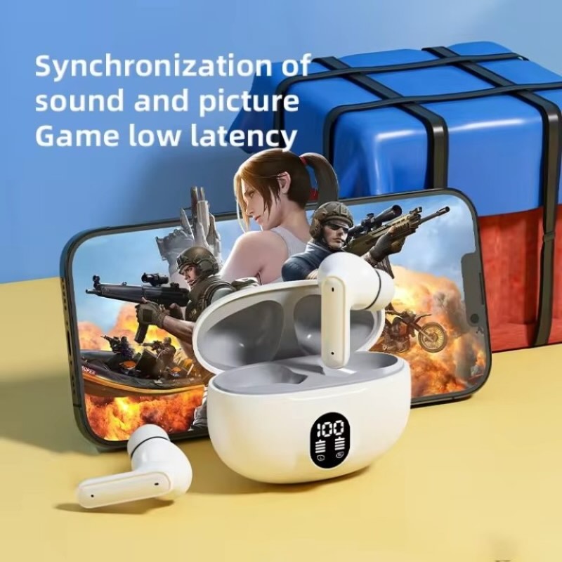 M04 TWS Wireless Earbuds Bluetooth 5.3 | LED Display | Bass Sound & Fast Charging