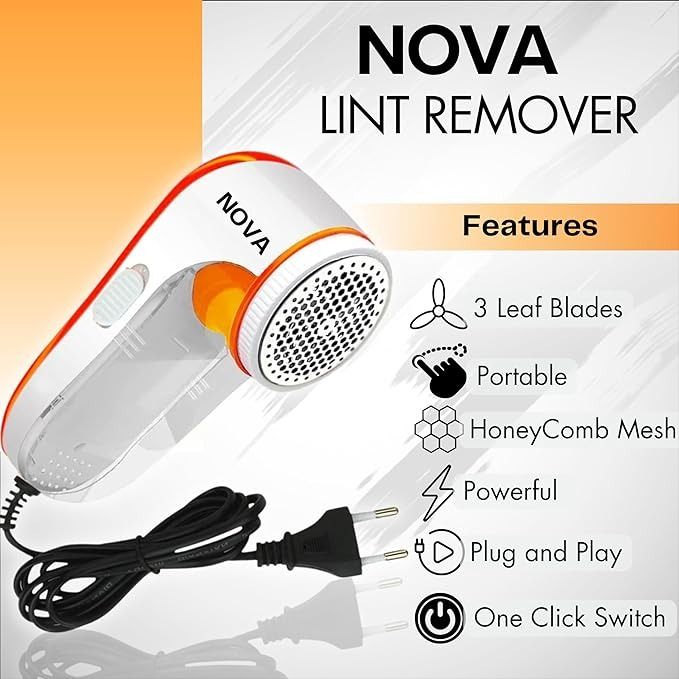 38720998e7d2669ac944afcd2142a3d7_1737794626.jpg Nova Electric Lint Remover NLR-208 | High Quality Fabric Shaver for Wool & Clothes | Rotary Sharp Blades