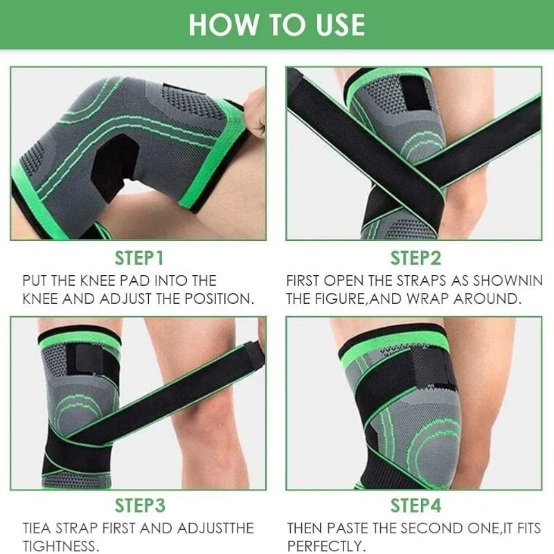 Products 800x800 - 4 Adjustable 3D Knee Support Band with Patella Gel Pad & Anti-Slip Grip - Image 5