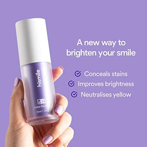 teeth-brightening-hismiles-v34-colour-corrector-serum-30ml-imported-5_1737108560.webp Hismile V34 Teeth Whitening Color Corrector Serum | Instant Brightening Solution 30ml - Image 7