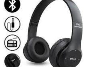 P47 Wireless Headphones | Bluetooth Foldable Headset | Stereo Sound | FM Radio & TF Card Support | Built-in Microphone