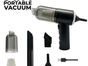 3-in-1 Portable Vacuum Cleaner, Duster & Air Blower | Wireless Handheld Cleaning for Car & Home