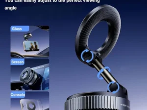 Foldable Magnetic Car Phone Holder | 360° Rotating Suction Mount, Universal