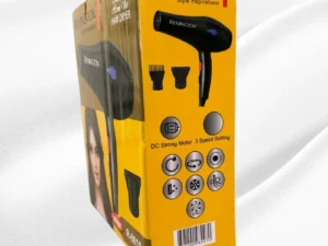 Remington Hair Dryer R-6010 Professional Ionic Dryer with 3 Speed Settings and DC Strong Motor