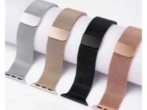 Pale Rose | Apple Watch Milanese Magnetic Loop Strap | Stainless Steel Band  | 42mm / 44mm / 45mm