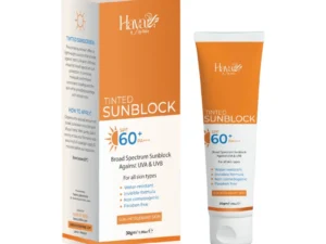 Haya Tinted Sunblock SPF 60+ | Natural Tint | Broad Spectrum UV Protection | Lightweight & Non-Greasy