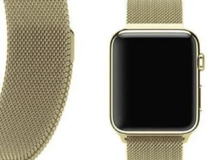 Soft Gold | Apple Watch Milanese Magnetic Loop Strap | Stainless Steel Band  | 42mm / 44mm / 45mm