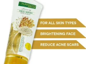 Face Wash | Chando Rice & Milk Brightening Face Wash 100ml Gentle Cleanser for Radiant Glowing Skin