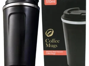 Black 510ML Stainless Steel Vacuum Insulated Thermos Flask Travel Mug with Temperature Display