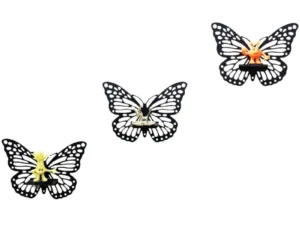 Wooden Butterfly Wall Shelf | Laser Cut MDF Wall Art Decor | Decorative Floating Shelf & Candle Holder | pack of 3