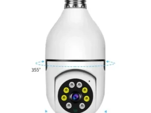 Speed-X Bulb Camera 1080P WiFi 360° Panoramic Security Camera  | Night Vision & Two-Way Audio