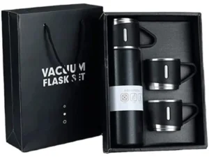 3 Cup 500ML Double-Layer Stainless Steel Vacuum Flask Set | Hot & Cold | Travel Thermos