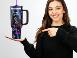 Black Stylish Stanley Barbie Tumbler H2.0 Tumbler 1.18L Limited Edition Double Wall Vacuum Insulated