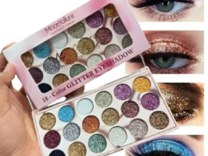 Mocallure 18 Color Glitter Kit | High-Pigment Sparkle Palette for Eyes, Lips & Face Makeup