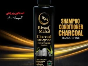 Rivaaj Mahal Charcoal Shampoo + Conditioner 2-in-1 | Black Shine Formula