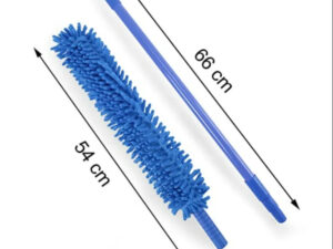 Flexible Micro-Fiber Duster With Telescopic Stainless Steel Handle | Fan & Home Cleaning | Random Colors