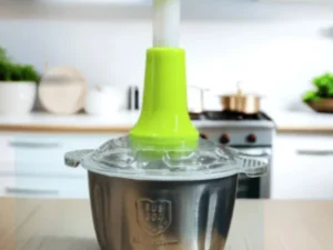 2L Manual Food Chopper | Stainless Steel Bowl & 4 Sharp Blades