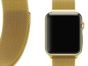 Gold | Apple Watch Milanese Magnetic Loop Strap | Stainless Steel Band  | 42mm / 44mm / 45mm