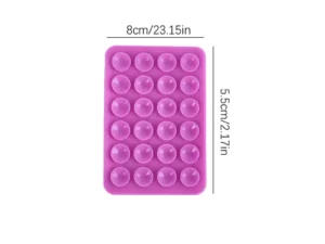 Stick & Grip Suction Cup Phone Holder | Reusable Silicone Pad | Random Color