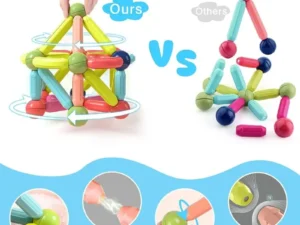 25 Pcs Magnetic Building Blocks Set | STEM Educational Rods & Balls Toy for Kids