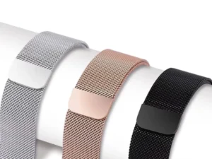 Black | Apple Watch Milanese Magnetic Loop Strap | Stainless Steel Band  | 42mm / 44mm / 45mm