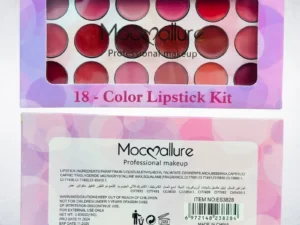 Moccallure Professional 18-Colors Lipstick Kit | Long-Lasting, Hydrating & Compact Makeup Palette