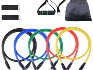 Gym Belt with Box | 5-in-1 Power Exercise Resistance Band Set | Adjustable Fitness Equipment for All