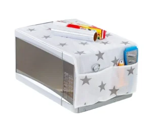 Oven & Microwave Cover | Waterproof Oil Dust Protector with Double Side Pockets