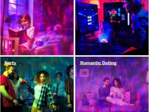 Galaxy Star Projector Lamp | LED Nebula Universe Effect & Built-in Speaker