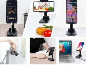 Universal Foldable Mobile & Tablet Stand | Adjustable Multi-Angle Holder