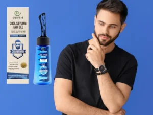 ECRIN Cool Styling Hair Gel 280ml with Active Collagen Strong Hold & Cool Fresh Effect