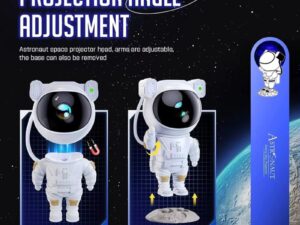 Astronaut Star Projector Night Light | Bring the Galaxy to Your Room | LED Nebula & Starry Sky Projection