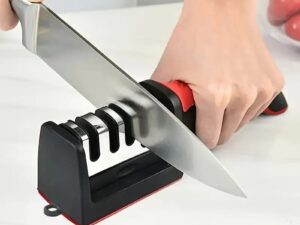 3-in-1 Knife Sharpener Set with Ceramic Peeler | 3-Stage Blade Restorer