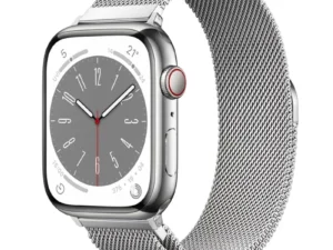 Silver | Apple Watch Milanese Magnetic Loop Strap | Stainless Steel Band  | 42mm / 44mm / 45mm