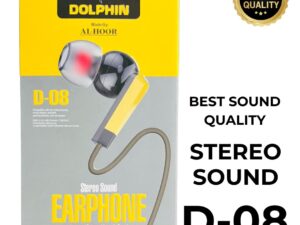 Dolphin D-08 Handsfree | Stereo Sound Earphones | Noise-Cancellation with Mic & Inline Controls