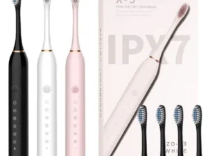 X3 Sonic Electric Toothbrush Rechargeable | USB Fast Charging Toothbrush with 5 Modes Deep Cleaning Whitening & Gum Care