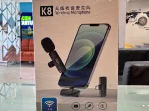 K8 Type-C Wireless Lavalier Microphone | Portable Noise-Cancelling | Mic for Android, Vlogging & Live Streaming