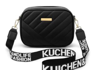 Black Leather Handbag for Girls & Women | Stylish Shoulder & Crossbody Bag | Daily Use & Gift