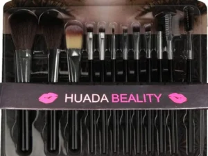 Makeup Brush Set – 12-Piece Professional Makeup Tool Kit | Soft, High-Quality Synthetic Bristles | Huada | Fit Me | Pabibrow