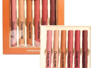 Hengfang Matte Dream Lipstick Set – 6-Piece Long-Lasting Nude Shades | Waterproof, Smooth Finish