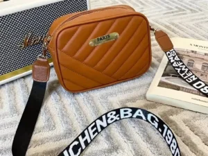Brown  Leather Handbag for Girls & Women | Stylish Shoulder & Crossbody Bag | Daily Use & Gift