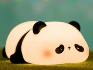 Cute Panda  Soft Silicone LED Animal Bedside Lamp | Tap Control & USB Rechargeable |  Panda Night Light for Kids