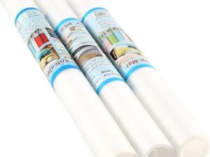 Anti-Slip Fridge & Shelf Mat | Waterproof Washable Liner for Kitchen Drawers Cabinets | White