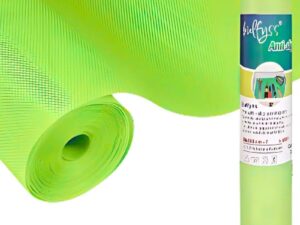 Anti-Slip Fridge & Shelf Mat | Waterproof Washable Liner for Kitchen Drawers Cabinets | Parrot Green