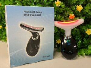 3-in-1 Rechargeable Face & Neck Massager | Red Light Therapy & Microcurrent Anti-Wrinkle Device