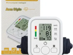 Digital Blood Pressure Monitor | Upper Arm Automatic BP Machine with Large LCD Display, Memory Storage & Voice Function for Home Monitoring
