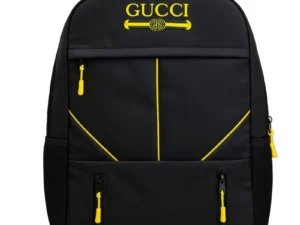 Multi-Functional Travel Backpack | Business Daypack with Laptop Compartment | Black & Yellow