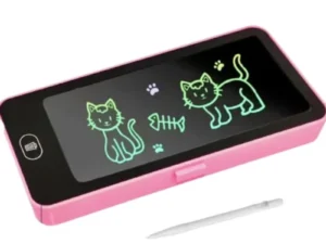 LCD Drawing Pen Case for Kids | Writing Tablet Pencil Box with Screen Lock & One-Key Erase | Random Color